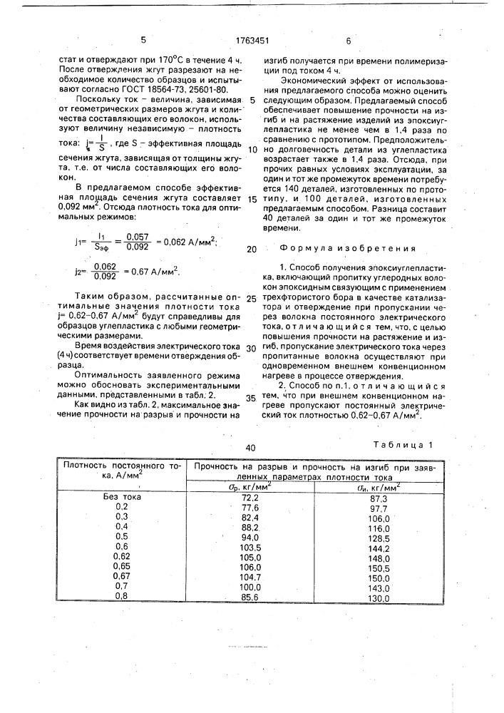 Способ получения эпоксиуглепластика (патент 1763451)