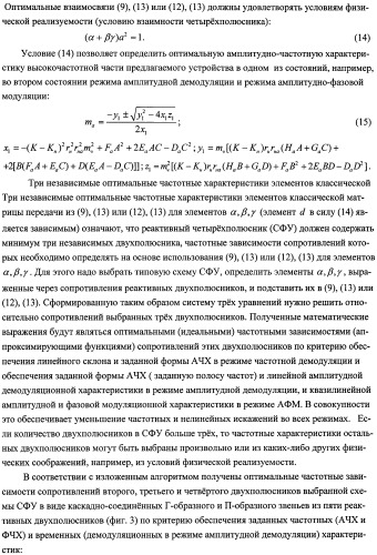 Способ амплитудной и фазовой модуляции, частотной и амплитудной демодуляции высокочастотных сигналов и многофункциональное устройство его реализации (патент 2482602)