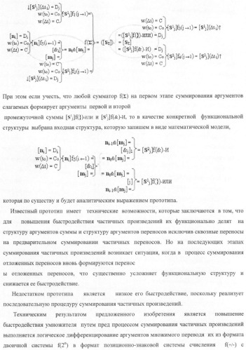 Функциональная входная структура параллельно-последовательного умножителя формата позиционно-знаковой системы счисления f(+/-) (патент 2378684)