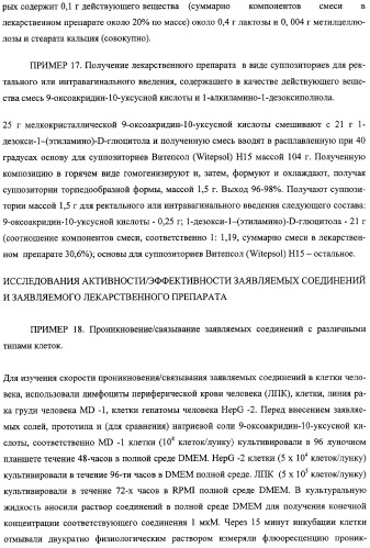 Соли 1-алкиламино-1-дезоксиполиолов с 9-оксоакридин-10-уксусной кислотой, лекарственные препараты на их основе, применение, способы профилактики и лечения (патент 2326115)