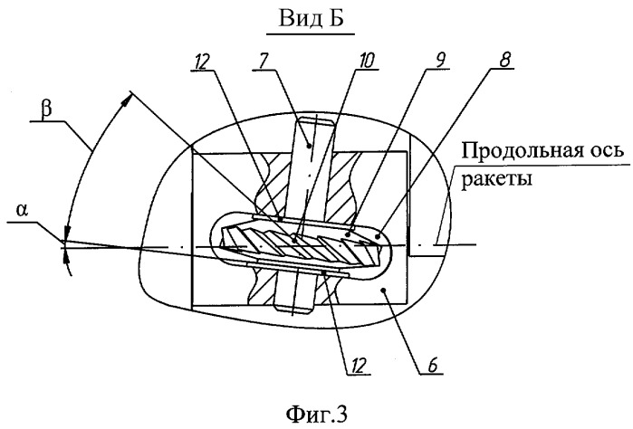 Вращающаяся по крену ракета в контейнере (патент 2284459)