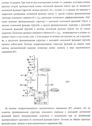 Функциональная структура предварительного сумматора f ([ni]&amp;[ni,0]) условно &quot;i&quot; и &quot;i+1&quot; разрядов &quot;k&quot; группы параллельно-последовательного умножителя f ( ) для позиционных аргументов множимого [ni]f(2n) с применением арифметических аксиом троичной системы счисления f(+1,0,-1) (варианты русской логики) (патент 2439658)