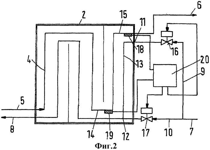 Многоступенчатый теплообменный аппарат (патент 2314475)
