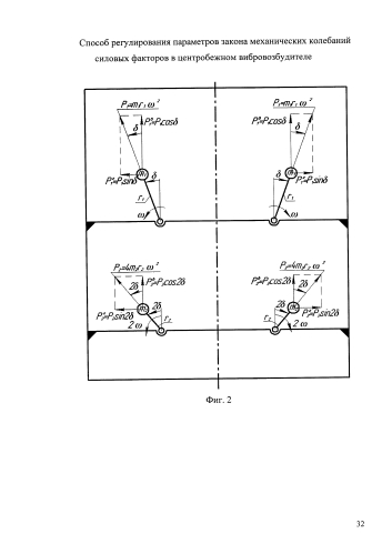 Способ регулирования параметров закона механических колебаний силовых факторов в центробежном вибровозбудителе (патент 2584850)