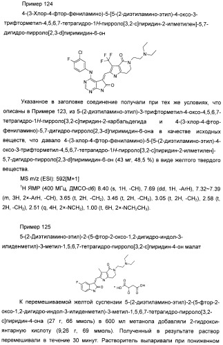 Производные пирроло[3,2-c]пиридин-4-он 2-индолинона в качестве ингибиторов протеинкиназы (патент 2410387)