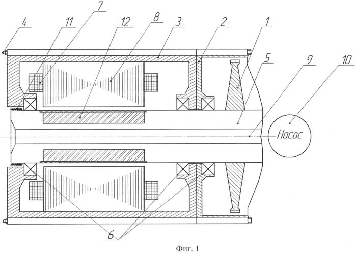 Роторная система магнитоэлектрической машины (патент 2555100)