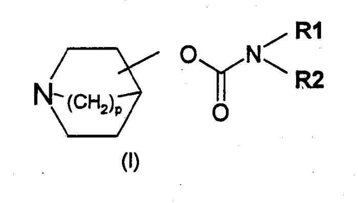 Карбаматы хинуклидина, способы их получения и фармацевтическая композиция на их основе (патент 2296762)