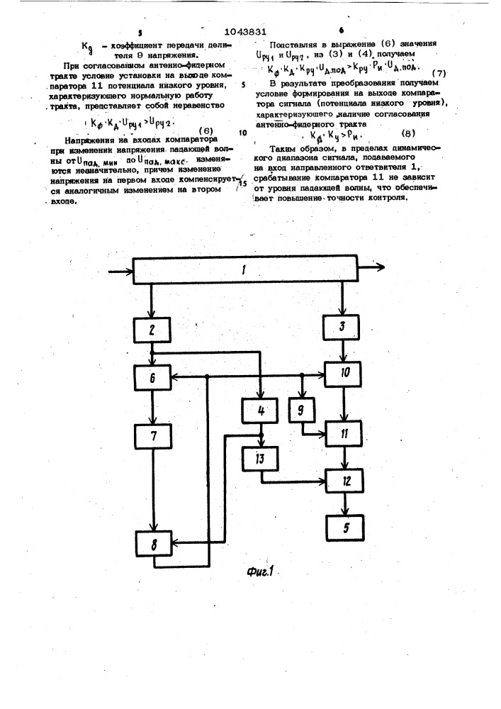 Структурная схема антенно фидерного тракта