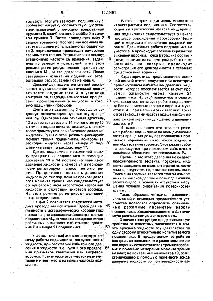 Устройство для испытания подшипников качения на долговечность (патент 1723481)