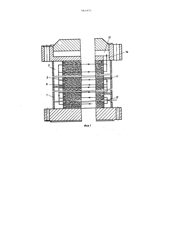 Пластинчатый теплообменник (патент 561071)