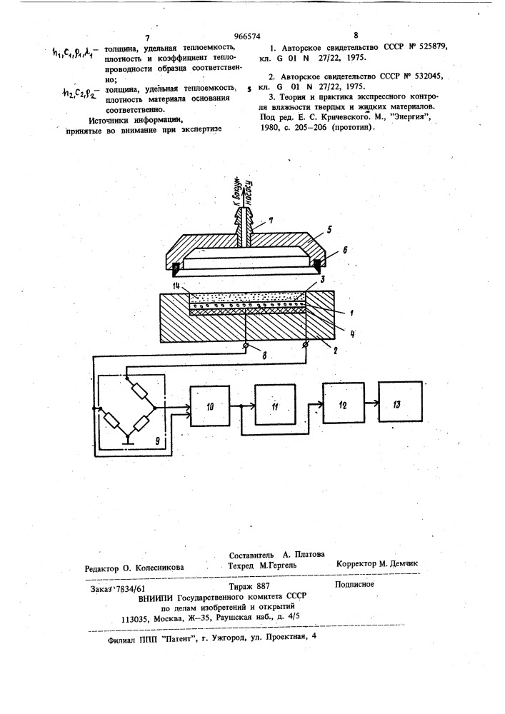 Термовлагомер (патент 966574)