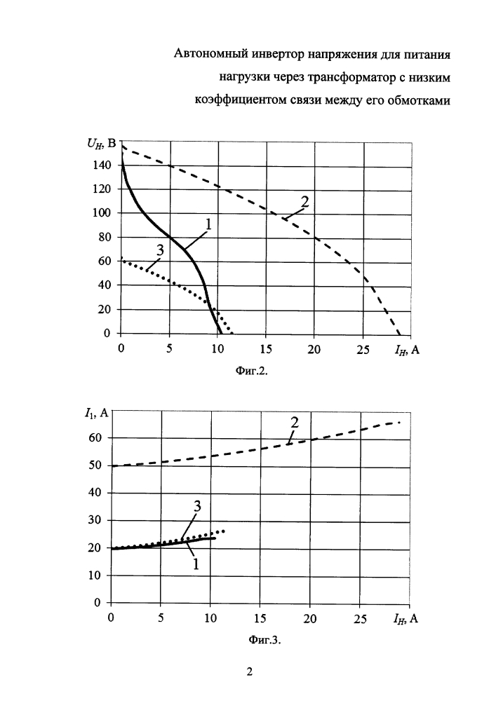 Автономный инвертор напряжения для питания нагрузки через трансформатор с низким коэффициентом связи между его обмотками (патент 2637112)