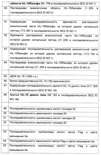 Соединение, предназначенное для стимуляции пути передачи сигнала через il-15rбета/гамма, с целью индуцировать и/или стимулировать активацию и/или пролиферацию il-15rбета/гамма-положительных клеток, таких как nk-и/или t-клетки, нуклеиновая кислота, кодирующая соединение, вектор экспрессии, клетка-хозяин, адъювант для иммунотерапевтической композиции, фармацевтическая композиция и лекарственное средство для лечения состояния или заболевания, при котором желательно повышение активности il-15, способ in vitro индукции и/или стимуляции пролиферации и/или активации il-15rбета/гамма-положительных клеток и способ получения in vitro активированных nk-и/или t-клеток (патент 2454463)