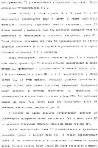 Схема пикселя и устройство отображения (патент 2487422)