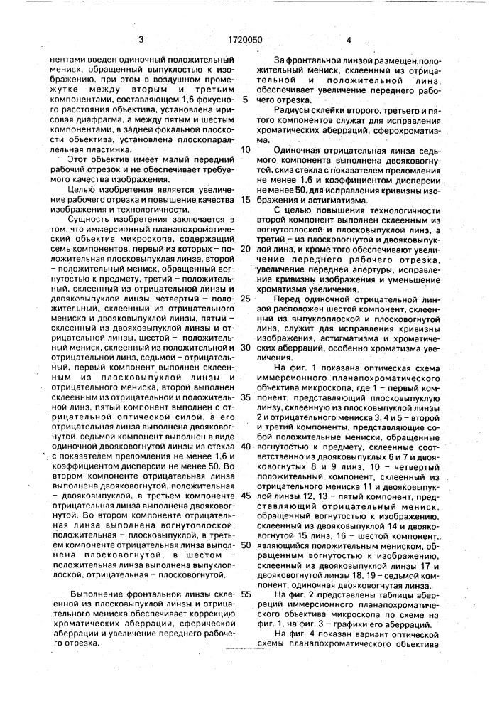 Иммерсионный планапохроматический объектив микроскопа (патент 1720050)