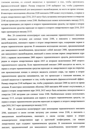 Лекарственные ядра для замедленного высвобождения терапевтических средств (патент 2478366)