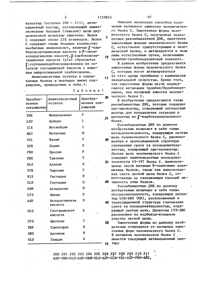Способ конструирования рекомбинантной плазмидной днк, кодирующей зимоген с человека (патент 1739854)