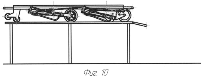 Тележка-каталка под съемные носилки (патент 2564620)