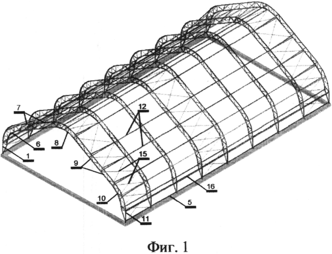 Стальная тентовая конструкция (патент 2553700)