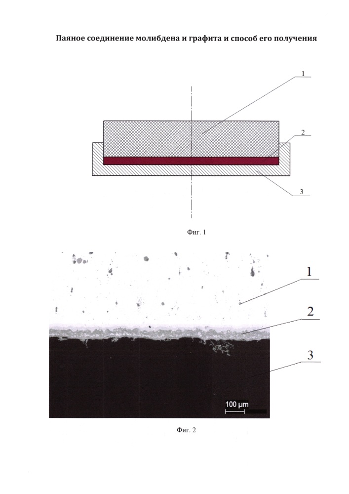 Способ получения паяного соединения молибдена и графита (патент 2646300)