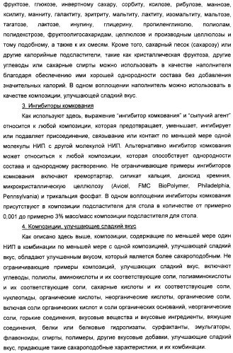 Композиция натурального интенсивного подсластителя, используемая к столу (патент 2425589)