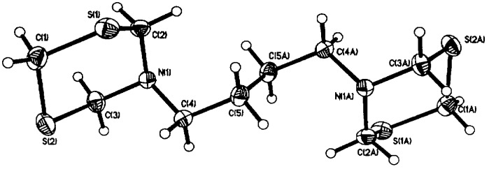 Способ получения смеси 3-тиа-1,5-диазабицикло[4.3.1]декана и 5-[4-(1,3,5-дитиазинан-5-ил)бутил]1,3,5-дитиазинана (патент 2323933)