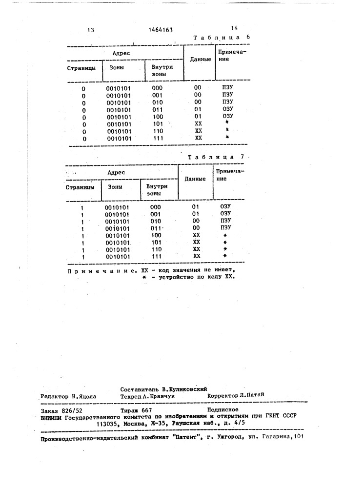 Устройство для контроля управляющей вычислительной машины (патент 1464163)