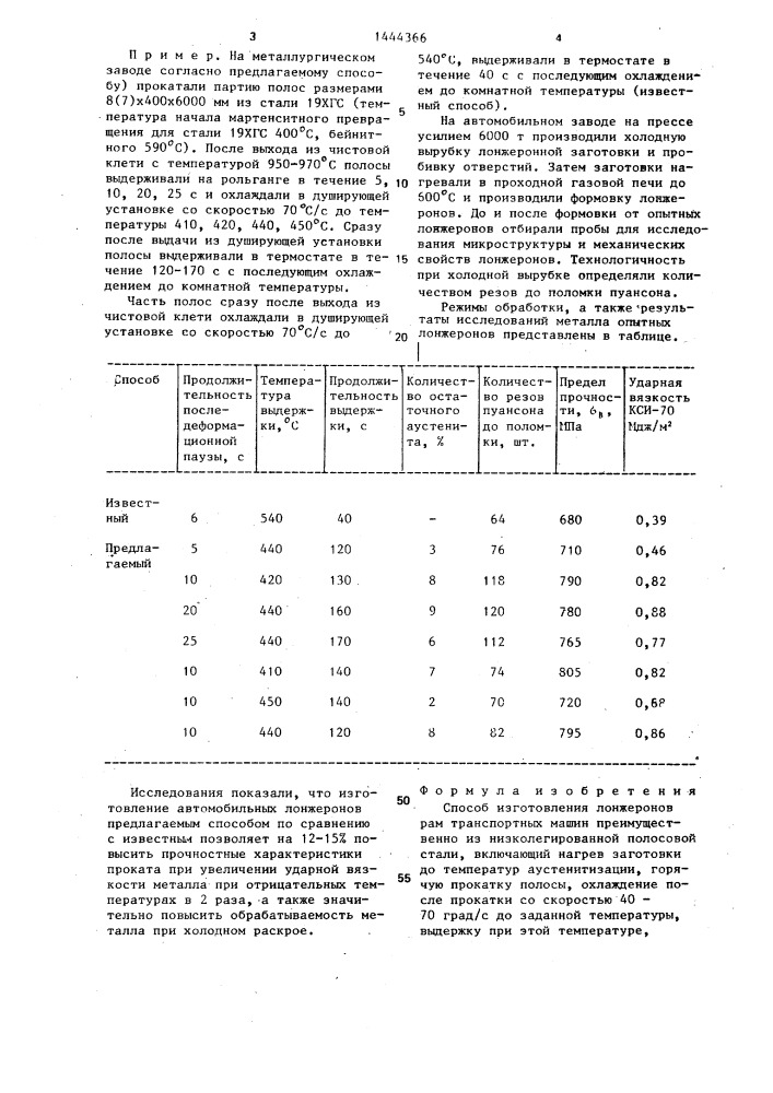 Способ изготовления лонжеронов рам транспортных машин (патент 1444366)