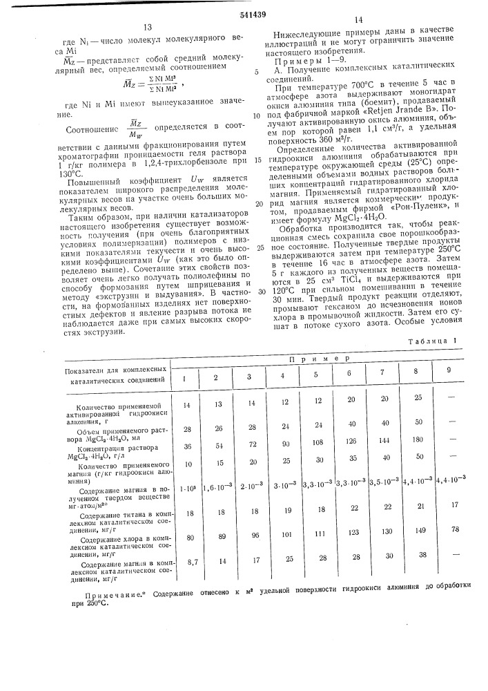 Способ получения полиэтилена (патент 541439)