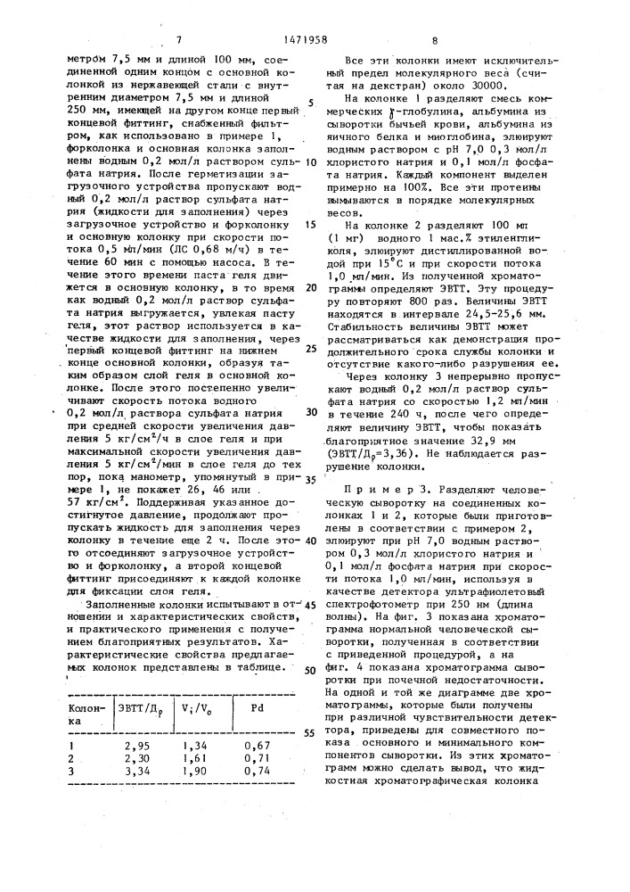 Колонка для жидкостной хроматографии и способ ее заполнения (патент 1471958)