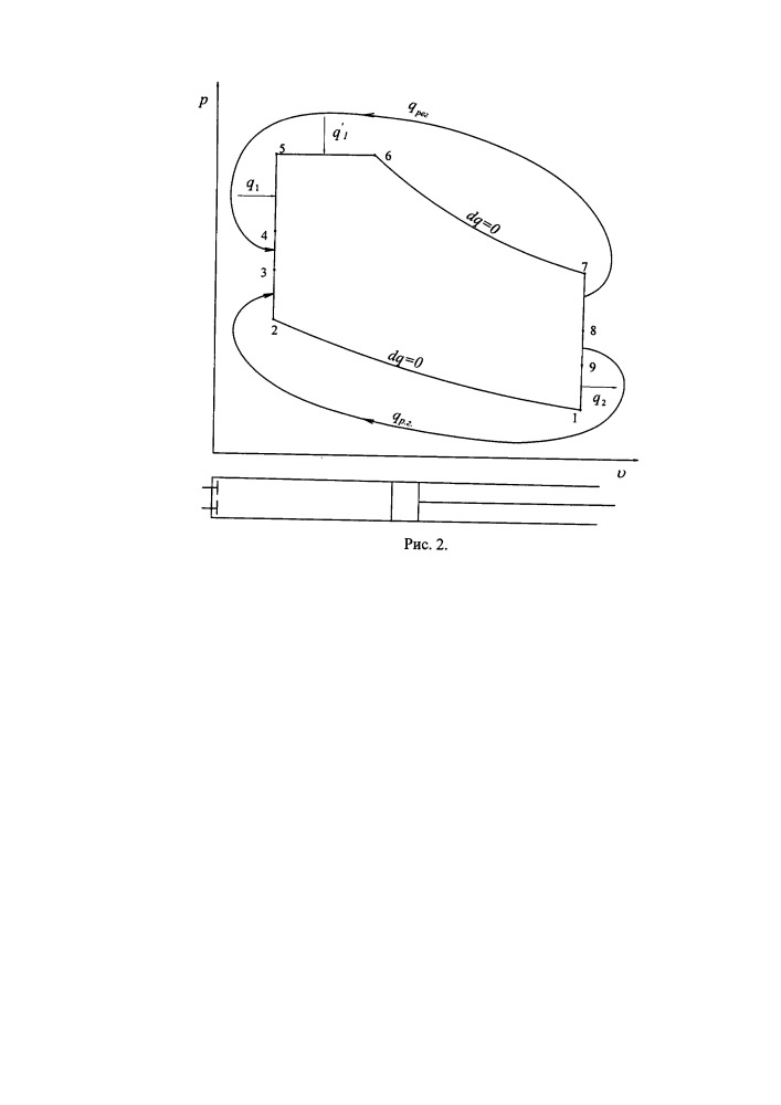Двигатель внутреннего сгорания двустороннего действия с регенерацией теплоты (патент 2663369)