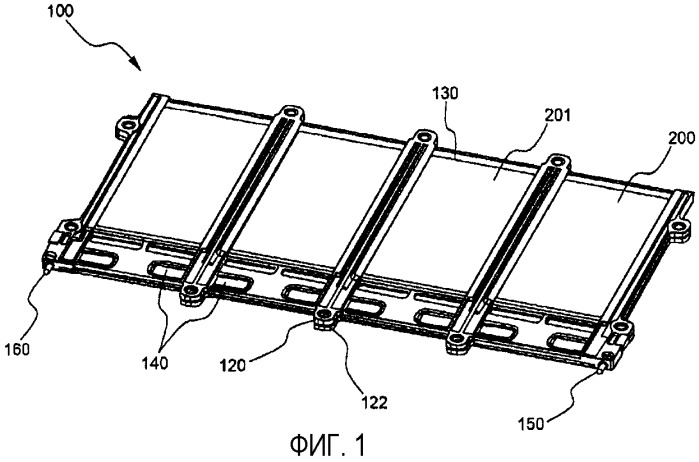 Блок аккумуляторных батарей, имеющих конфигурацию с чередующейся ориентацией (патент 2342743)