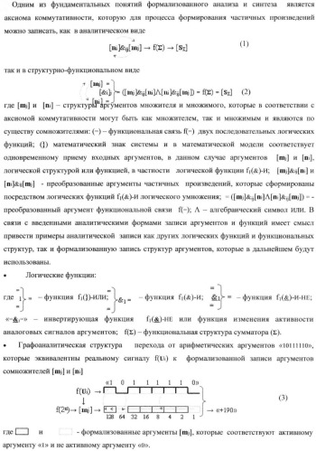 Функциональная структура умножителя, в котором входные аргументы имеют формат двоичной системы счисления f(2n), а выходные аргументы сформированы в формате позиционно-знаковой системы счисления f(+/-) (патент 2373563)