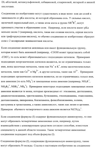 Производные пиразола в качестве модуляторов протеинкиназы (патент 2419612)