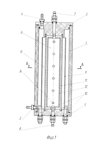 Электрохимическая модульная ячейка для обработки растворов электролитов (патент 2581054)