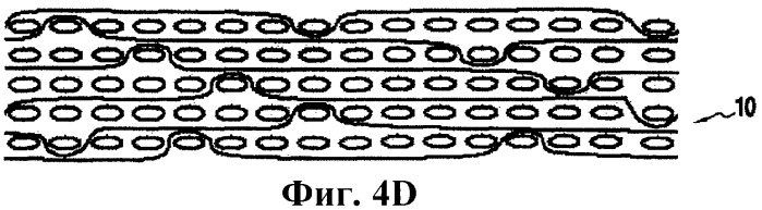 Волокнистая армирующая структура сложного атласного переплетения для изготовления детали из композитного материала (патент 2439222)