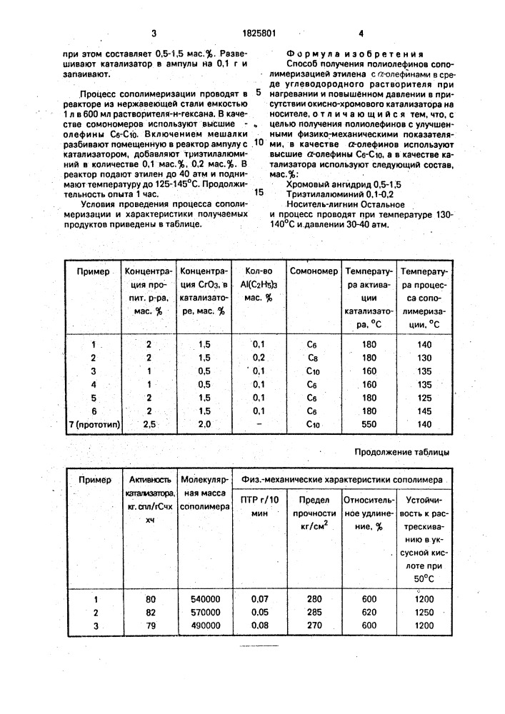 Способ получения полиолефинов (патент 1825801)