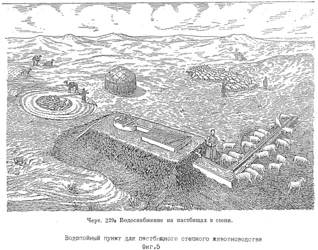 Водопойный пункт для пастбищного степного животноводства (патент 2529703)
