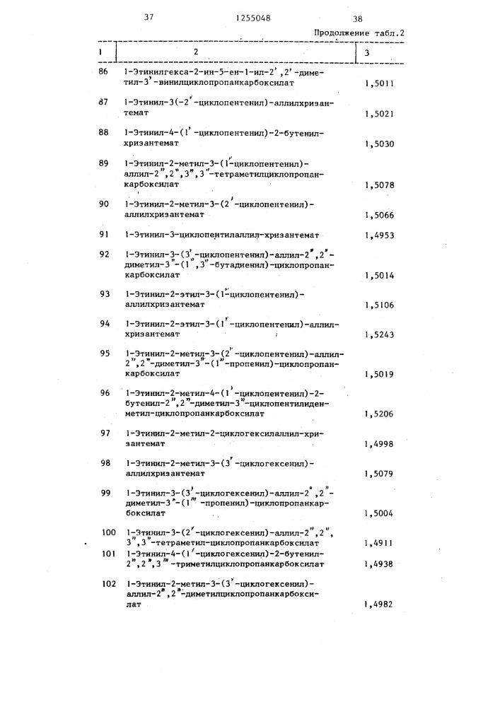 Способ получения циклопропанкарбоксилатов (патент 1255048)