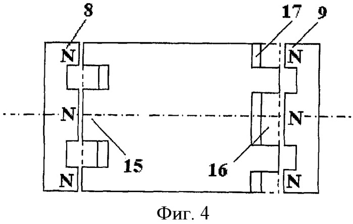 Двухроторный зубцовый ветрогенератор (патент 2435983)