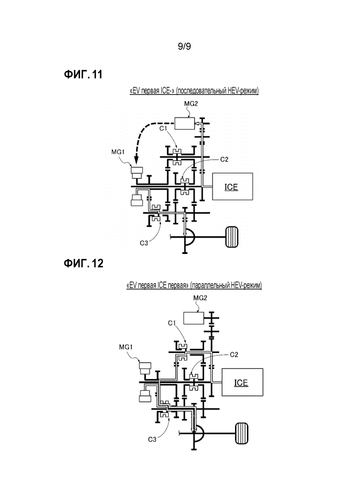 Устройство управления изменением режима для гибридного транспортного средства (патент 2653944)