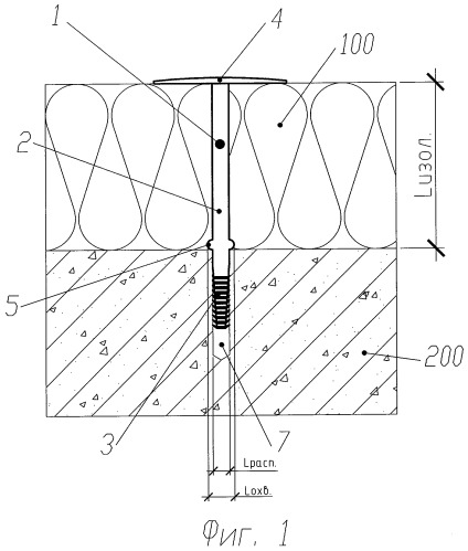 Дюбель для крепления теплоизоляционного материала (патент 2390662)