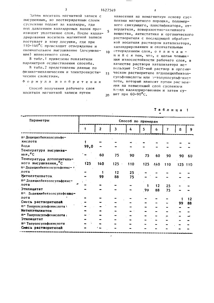 Способ получения рабочего слоя носителя магнитной записи (патент 1627549)