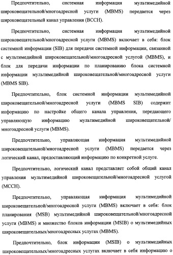 Способ передачи управляющего сигнала для данных мультимедийных широковещательных/многоадресных услуг (mbms) в системе беспроводной подвижной связи (патент 2307467)
