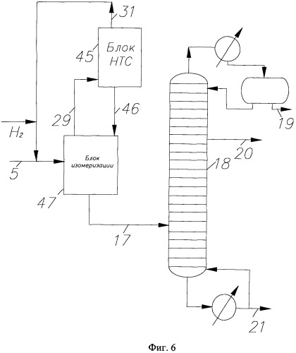 Способ и установка изомеризации с5-с6 углеводородов с подачей очищенного циркулирующего потока водорода (патент 2540404)