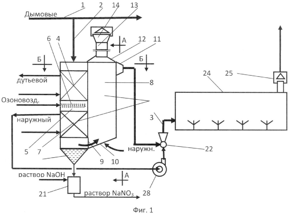Устройство для очистки и комплексной утилизации сбросных газов (патент 2620798)