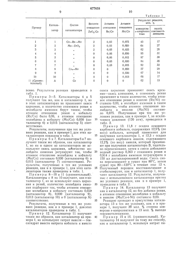 Способ получения гексаметиленимина (патент 677658)