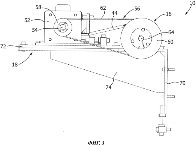 Устройство и способ нанесения ленты на полотно по нелинейному шаблону (патент 2580493)