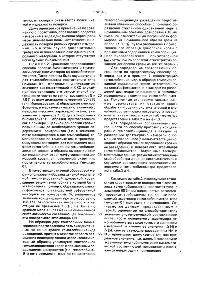 Способ определения погрешности прибора (патент 1741073)