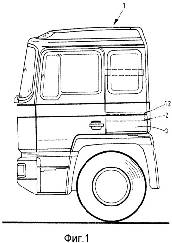 Кабина водителя грузового транспортного средства (патент 2412076)